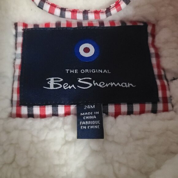 The Original Ben Sherman gray and white jacket Faux Fur 24 month - Picture 6 of 8